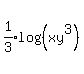 expr%281%2F3%29log%28%28xy%5E3%29%29