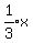 expr%281%2F3%29x