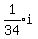expr%281%2F34%29i