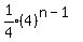 expr%281%2F4%29%2A%284%29%5E%28n-1%29