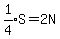 expr%281%2F4%29S+=+2N