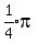 expr%281%2F4%29pi