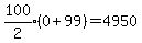 expr%28100%2F2%29%280%2B99%29=4950