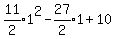 expr%2811%2F2%291%5E2-expr%2827%2F2%291%2B10