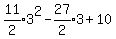 expr%2811%2F2%293%5E2-expr%2827%2F2%293%2B10