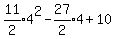 expr%2811%2F2%294%5E2-expr%2827%2F2%294%2B10