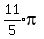 expr%2811%2F5%29pi