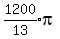 expr%281200%2F13%29pi