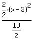 expr%282%2F2%29%28x-3%29%5E2%2Fexpr%2813%2F2%29