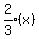 expr%282%2F3%29%28x%29