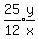 expr%2825%2F12%29%2Aexpr%28y%2Fx%29