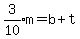 expr%283%2F10%29m=b%2Bt