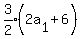expr%283%2F2%29%282a%5B1%5D+%2B+6%29