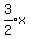 expr%283%2F2%29x