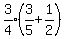 expr%283%2F4%29%283%2F5%2B1%2F2%29