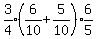 expr%283%2F4%29%286%2F10%2B5%2F10%29expr%286%2F5%29