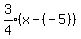 expr%283%2F4%29%28x-%28-5%29%29