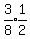 expr%283%2F8%29expr%281%2F2%29