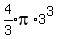 expr%284%2F3%29pi%2A3%5E3
