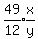 expr%2849%2F12%29%2Aexpr%28x%2Fy%29