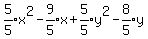 expr%285%2F5%29x%5E2-expr%289%2F5%29x%2Bexpr%285%2F5%29y%5E2-expr%288%2F5%29y