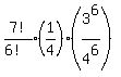 expr%287%21%2F%286%21%29%29%281%2F4%29%2A%283%5E6%2F4%5E6%29