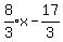 expr%288%2F3%29x-17%2F3
