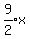 expr%289%2F2%29x