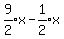expr%289%2F2%29x-expr%281%2F2%29x