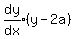 expr%28dy%2Fdx%29%28y-2a%29