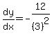 expr%28dy%2Fdx%29=-12%2F%283%29%5E2%29
