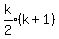 expr%28k%2F2%29%28k%2B1%29