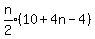 expr%28n%2F2%29%2810%2B4n-4%29