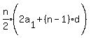 expr%28n%2F2%29%282a%5B1%5D%5E%22%22+%2B+%28n-1%29d%29