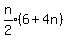 expr%28n%2F2%29%286%2B4n%29