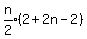 expr%28n%2F2%29%2A%282%2B2n-2%29