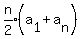 expr%28n%2F2%29%2A%28a%5B1%5D%2Ba%5Bn%5D%29
