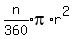 expr%28n%2F360%29pi%2Ar%5E2
