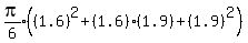 expr%28pi%2F6%29%28%281.6%29%5E2%2B%281.6%29%281.9%29%2B%281.9%29%5E2%29