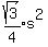expr%28sqrt%283%29%2F4%29%2As%5E2
