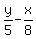 expr%28y%2F5%29-expr%28x%2F8%29