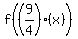 f%28%289%2F4%29%28x%29%29