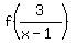 f%28+3%2F%28x+-+1%29%29