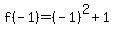 f%28-1%29=%28-1%29%5E2%2B1