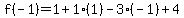 f%28-1%29=%2B1%2B1%281%29-3%28-1%29%2B4