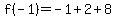 f%28-1%29=-1%2B2%2B8