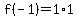 f%28-1%29=1%2A1