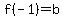 f%28-1%29=b