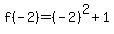 f%28-2%29=%28-2%29%5E2%2B1