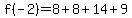 f%28-2%29=%2B8%2B8%2B14%2B9